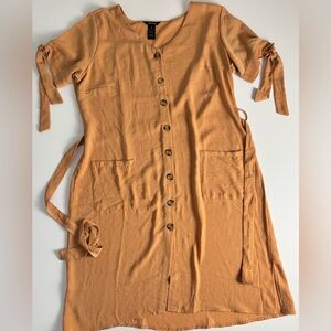 Women's Midi Dress in Tan